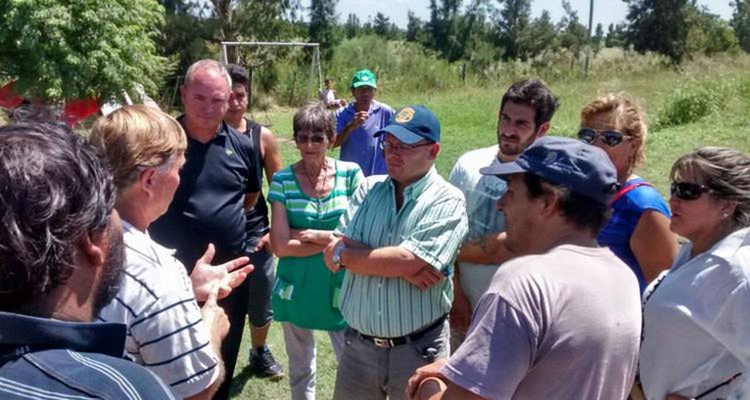 Ruta 1001: Giovanettoni se presentó en el lugar