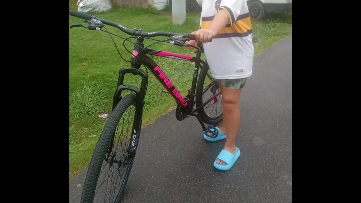Robaron la bicicleta de una niña: su padre la había llevado al trabajo