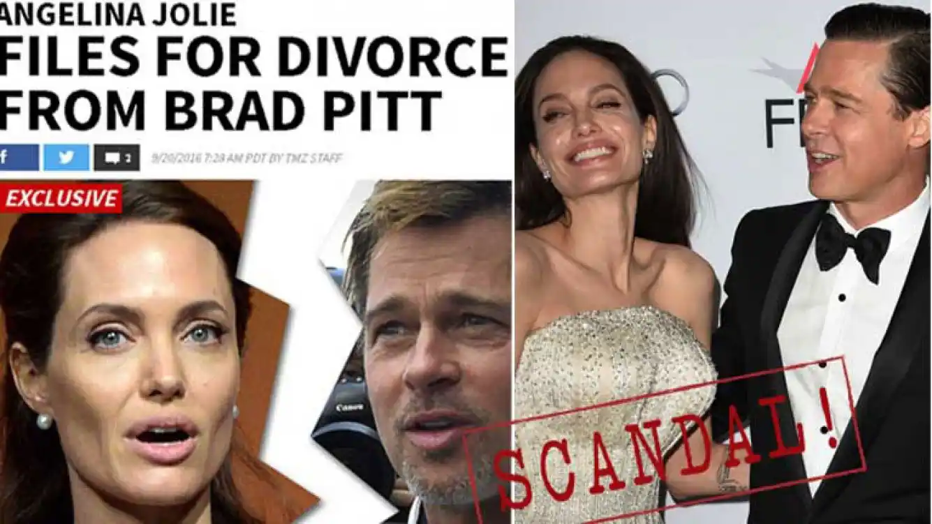 Angelina Jolie le pidió el divorcio a Brad Pitt