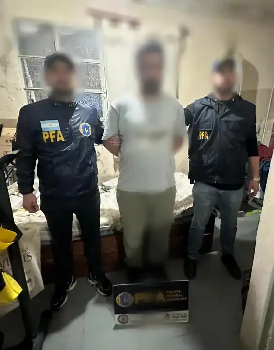 El tandilense detenido días pasados por la Federal.