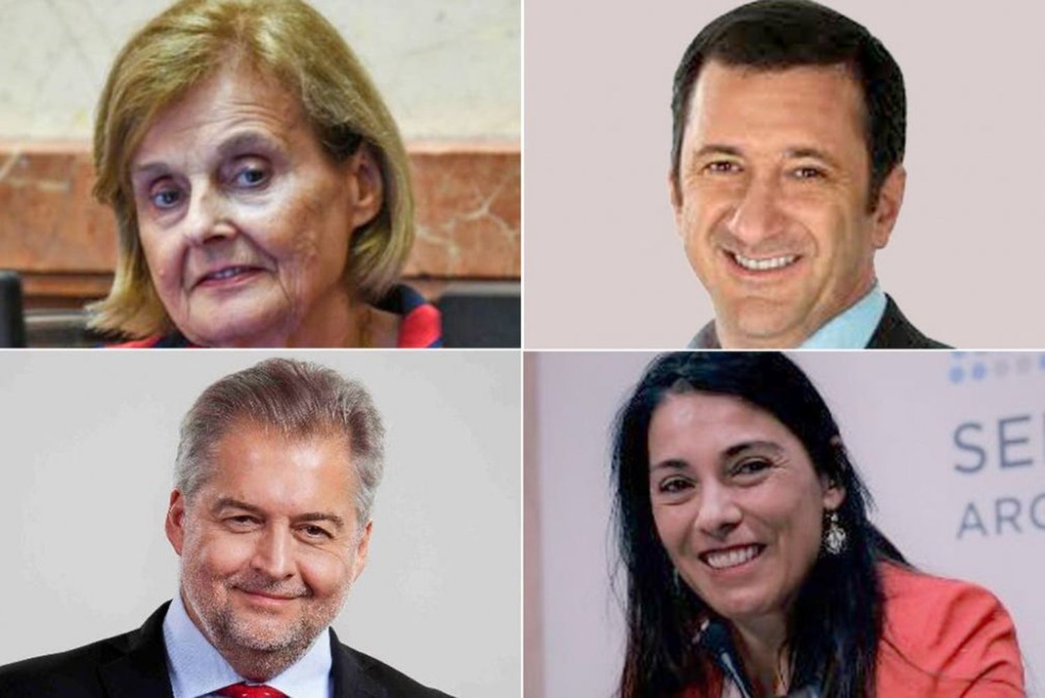 Olalla y Kueider, arriba; y Mirabella y Crexell abajo.