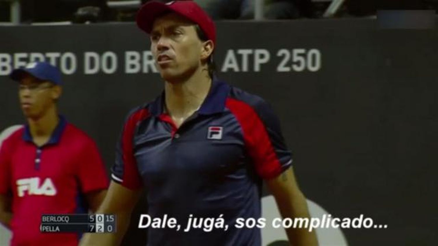 Pella y Berlocq se pelearon en pleno partido en San Pablo