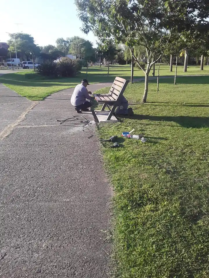 General Galarza: embellecimiento del Parque Ferrocarril