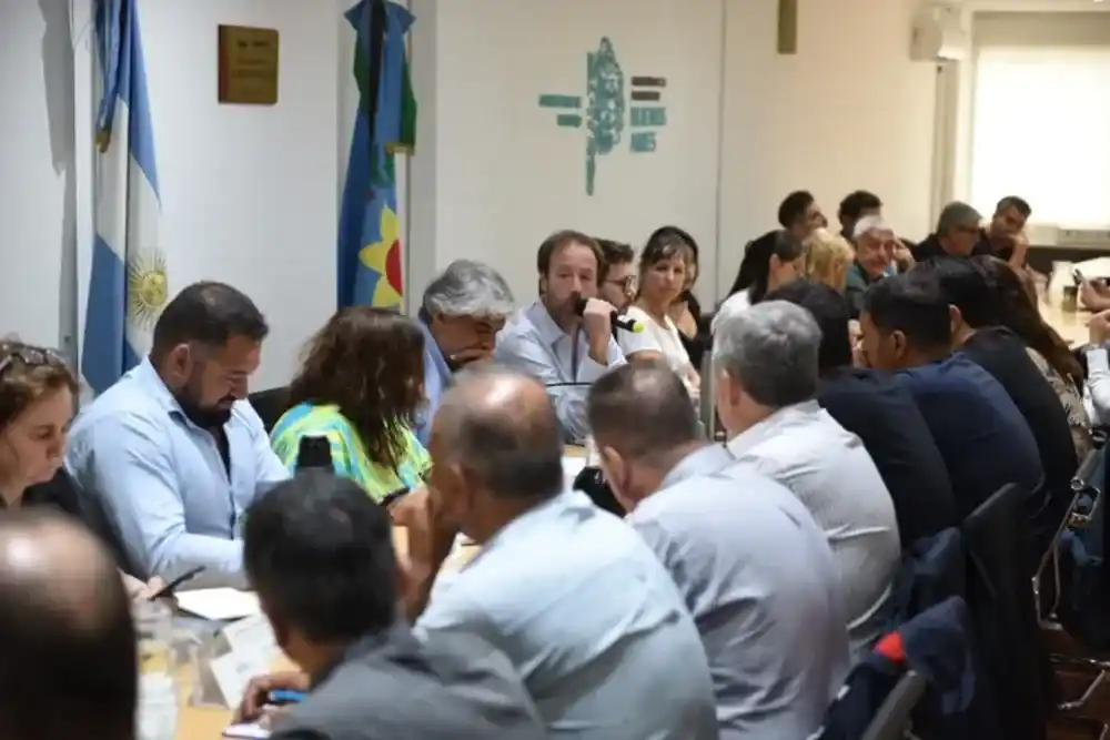 Una reunión de paritarias.