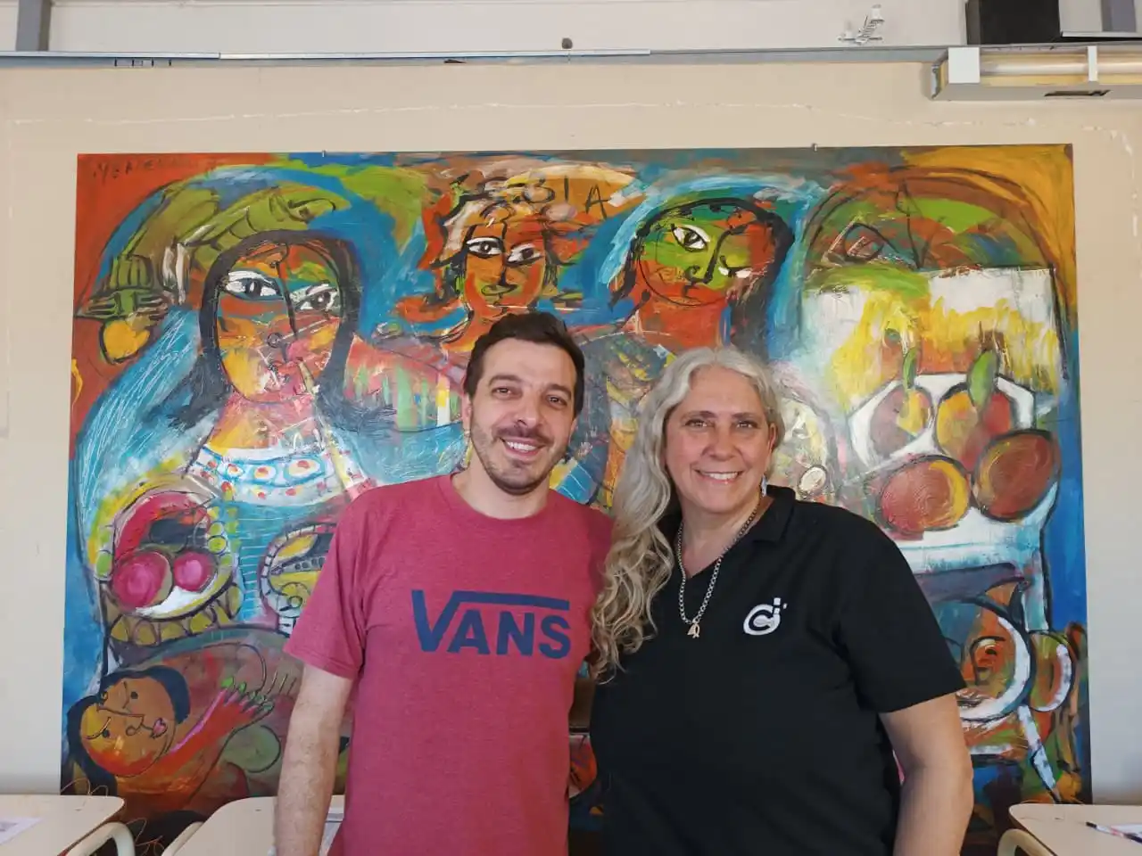 Gonzalo Pagani y Felicitas Asbert, especialistas a cargo de la capacitación sobre patrimonio cultural.