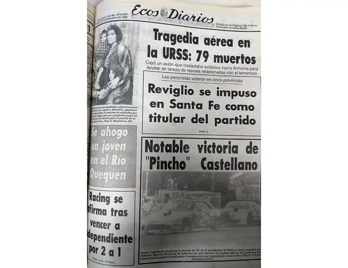 Lunes 12 de diciembre de 1988