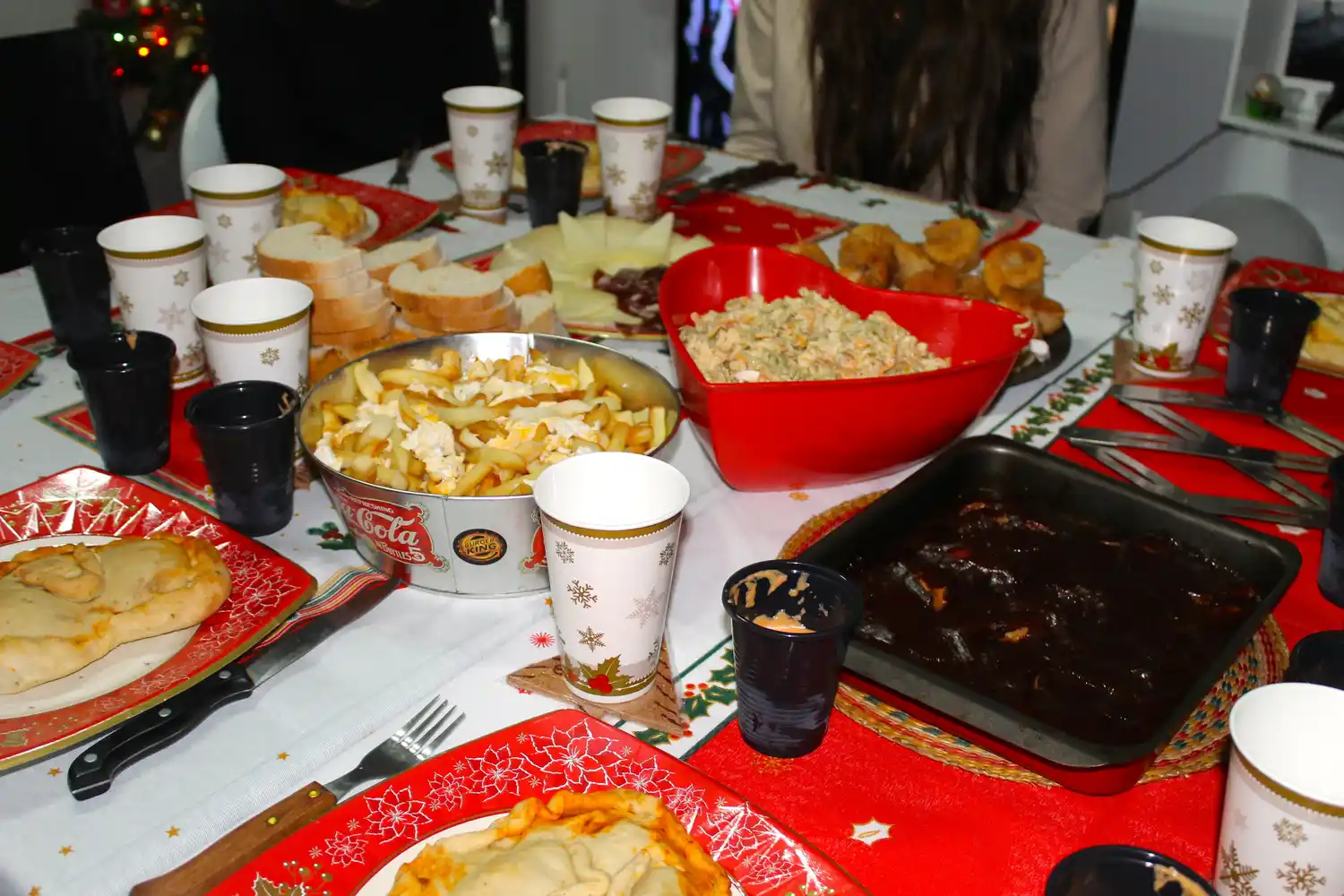 Una mesa navideña con precios más altos