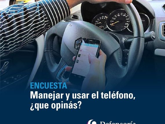 Defensoría del Pueblo: Encuesta sobre el uso del teléfono al manejar