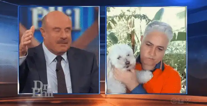 Carlos Fraga en un momento del programa de Dr. Phil. Foto Captura de Youtube