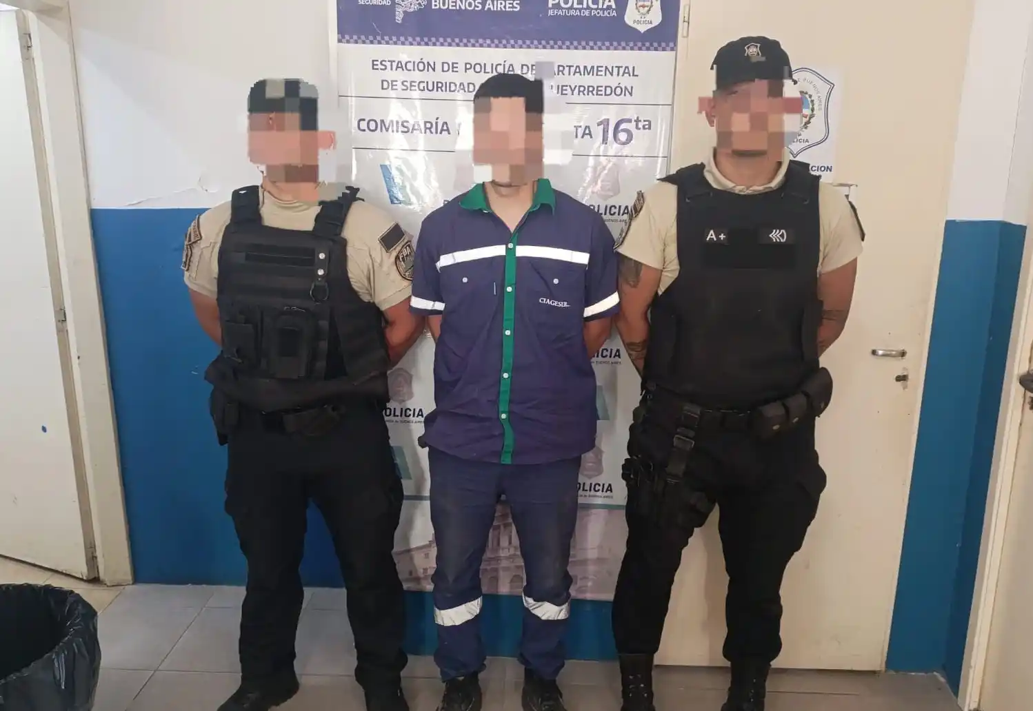 El sujeto fue detenido y enviado a la Unidad 44 de Batán.
