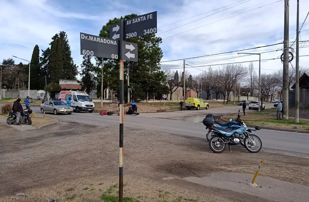 Fuerte choque en Venado Tuerto.