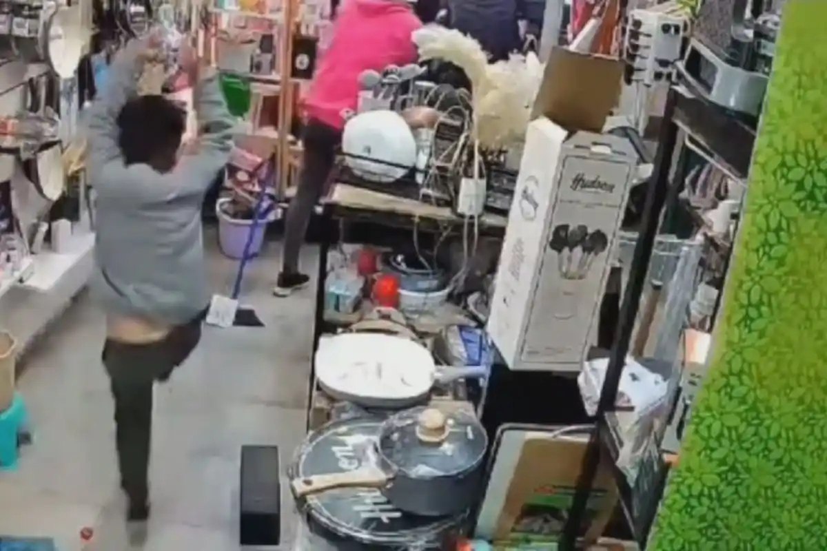 El pequeño presenció toda la secuencia