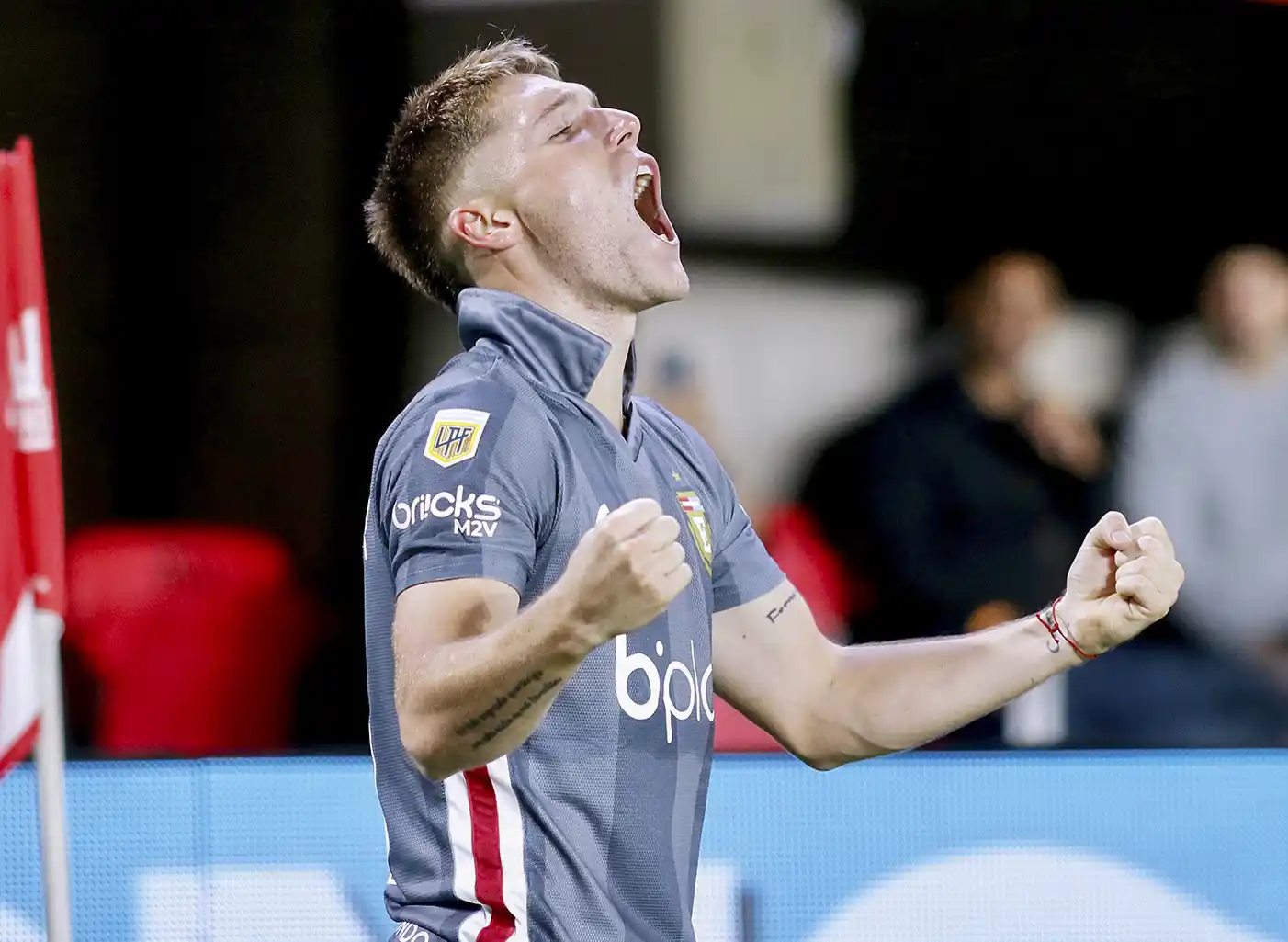 Rollheiser marcó su primer gol en Estudiantes.