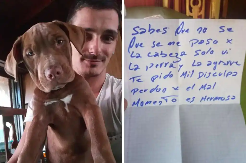 Robó una perra, la devolvió horas después y dejó una carta