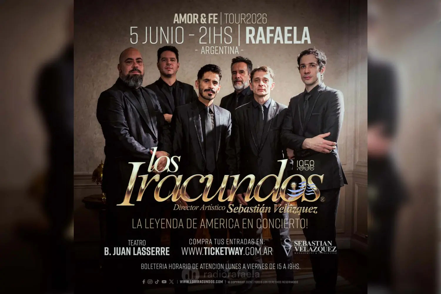 “La música es la única máquina del tiempo”: Los Iracundos vuelven a emocionar en Rafaela