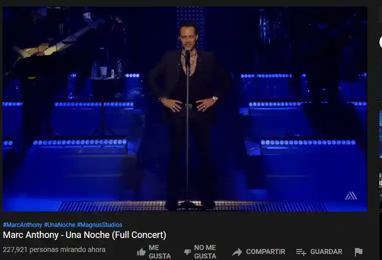 Marc Anthony reaparece tras cancelación de show en Panamá