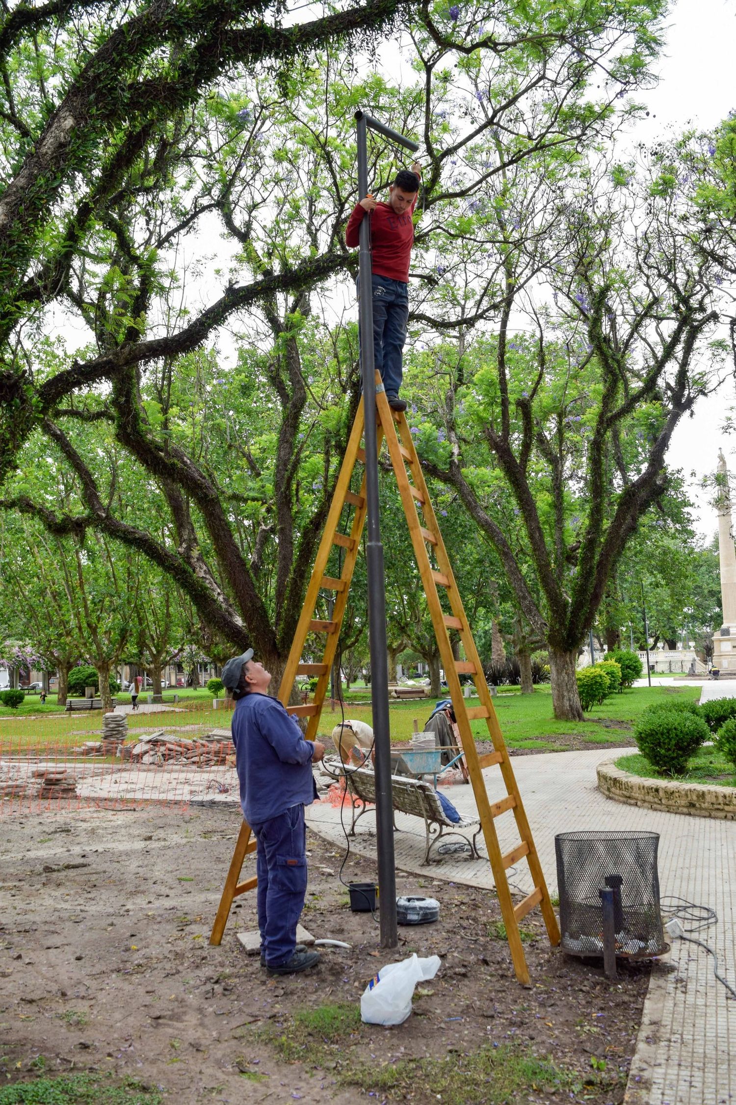 Se produjeron hechos de vandalismo en Plaza Constitución