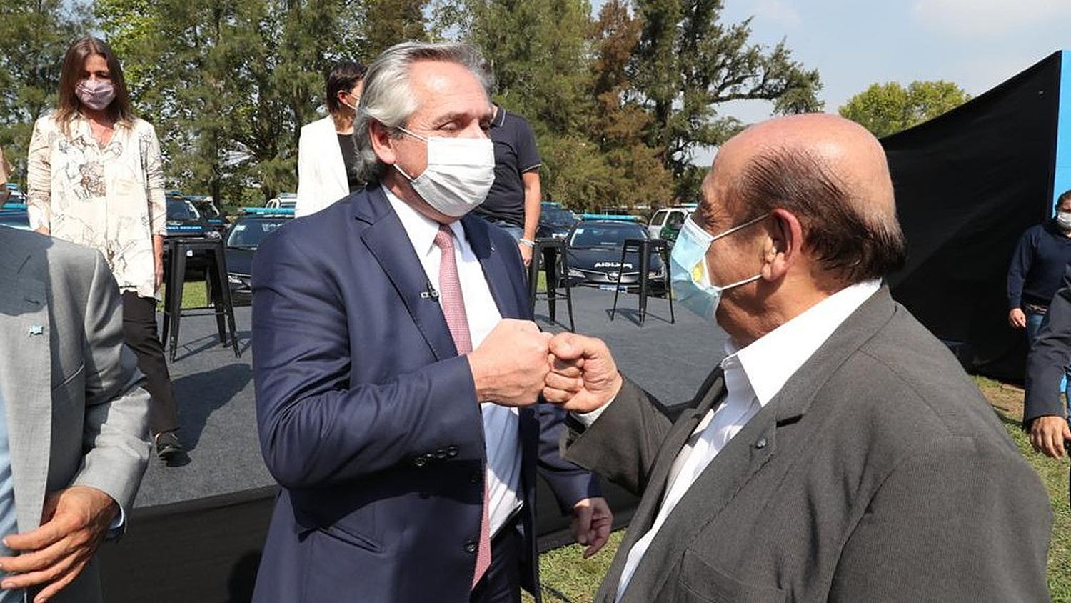 Berazategui: Alberto Fernández visita el Parque Industrial Hudson