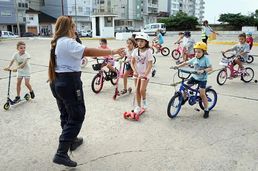 Educación vial: participaron alrededor de 70 niños