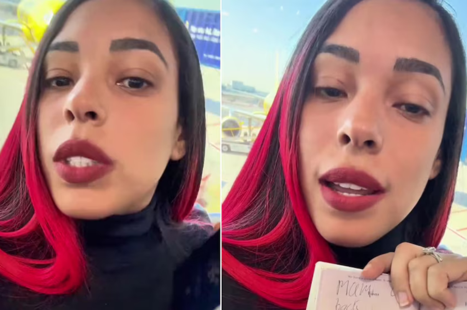 la influencer Mami Rose, explicó a sus seguidores que el origen de su problema fue el pasaporte.