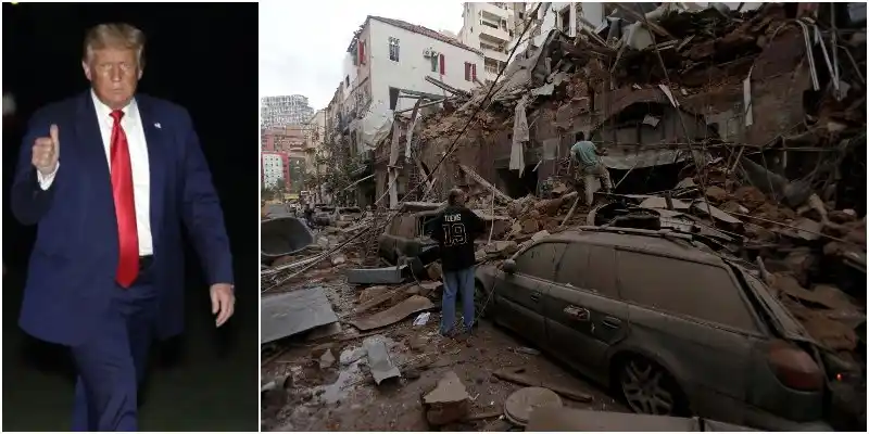 Trump afirma que explosión en Beirut parece un «ataque» con «bomba»