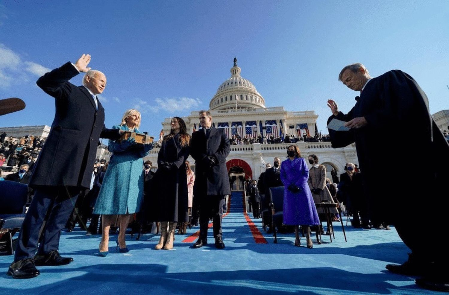 Joe Biden es el flamante presidente de EEUU y Kamala Harris su vicepresidenta