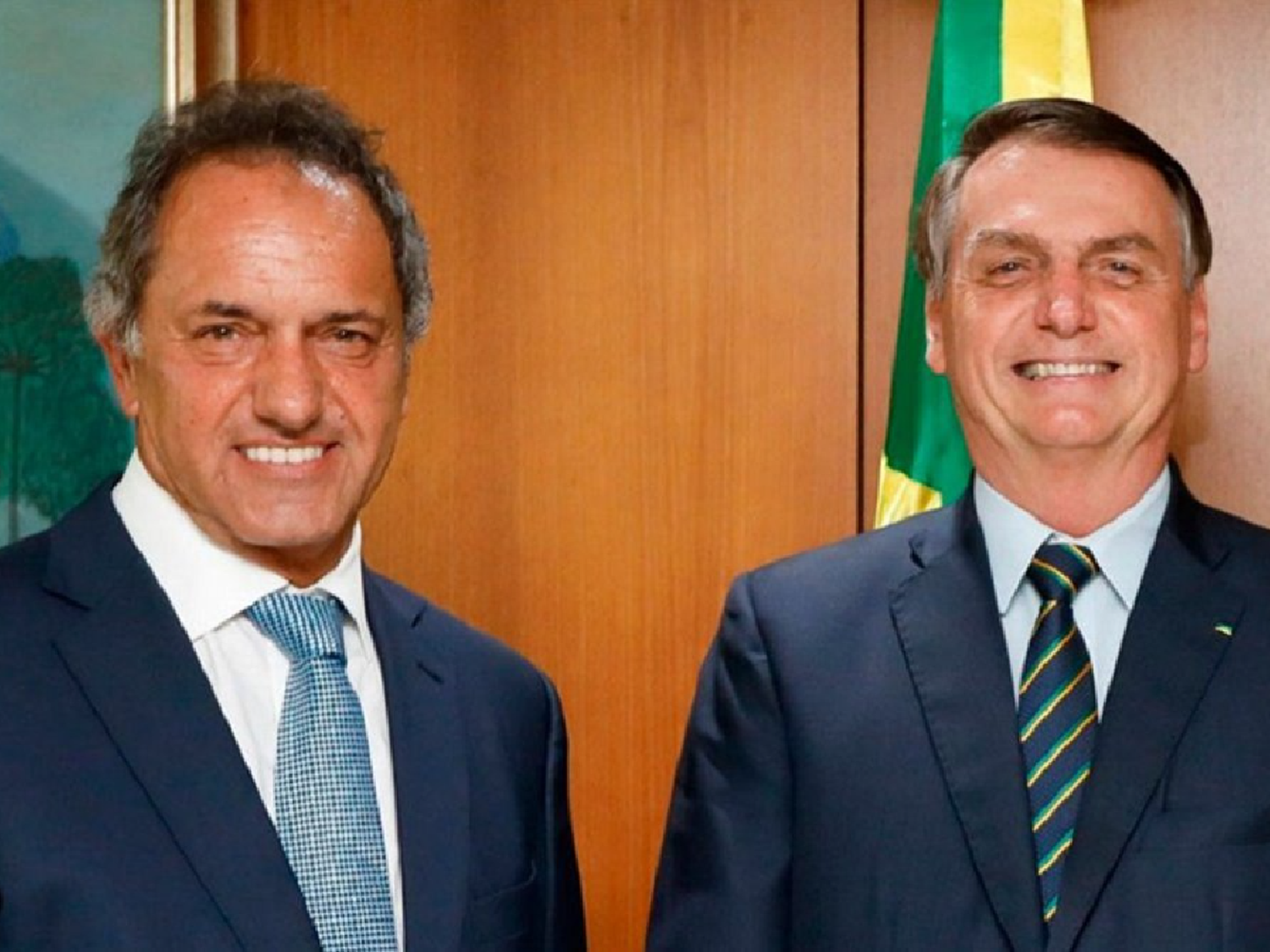 Bolsonaro recibió a Scioli