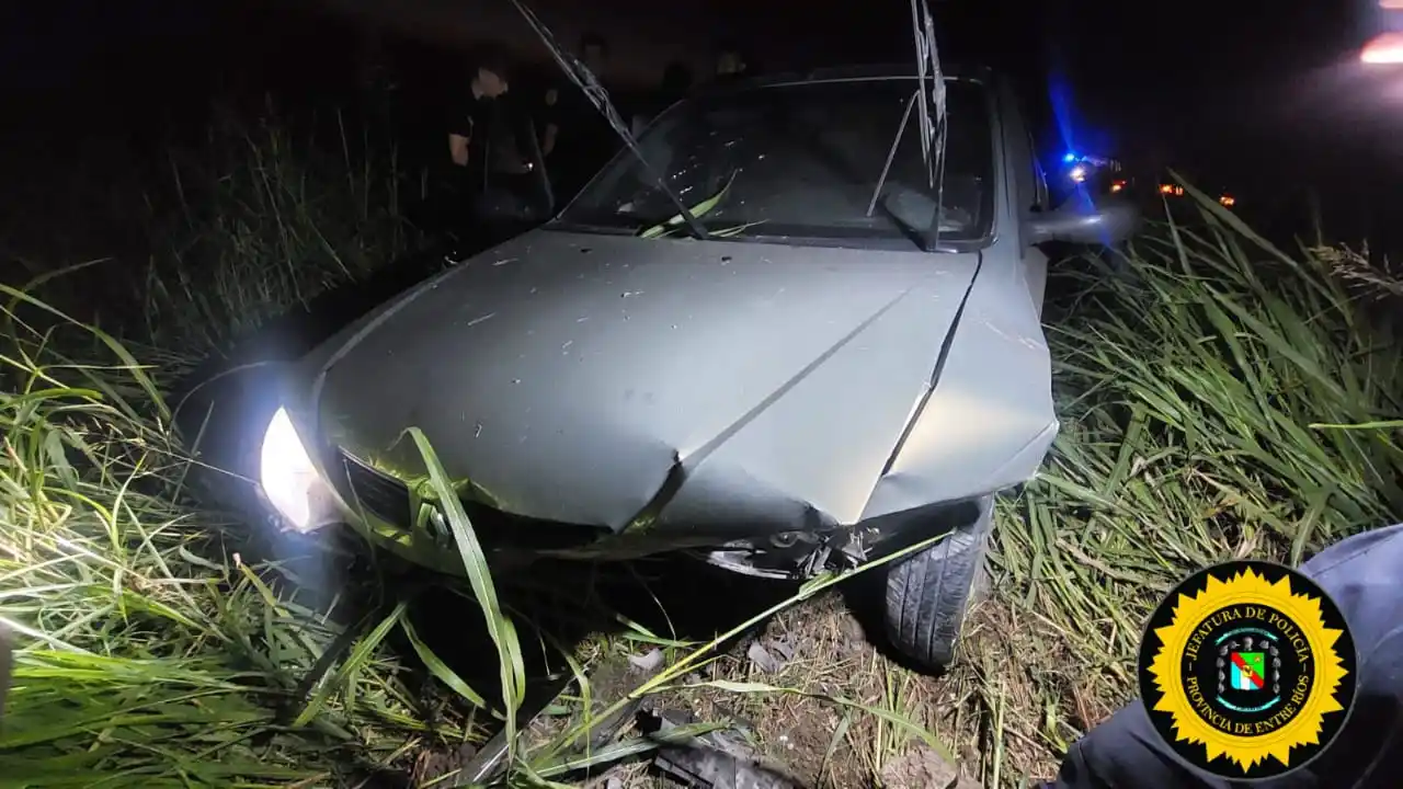 Accidente de tránsito en Ruta Nacional 131: dos jóvenes resultaron con lesiones de consideración