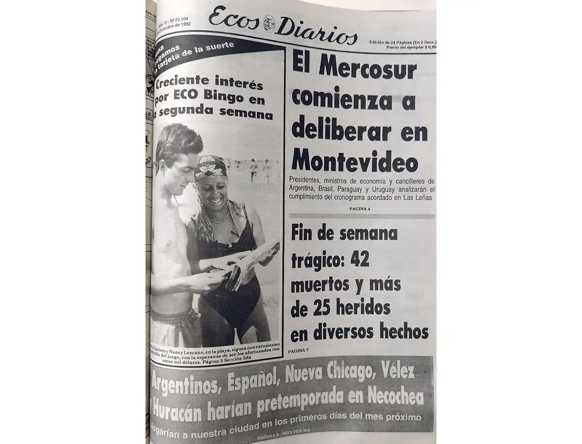 Lunes 28 de diciembre de 1992