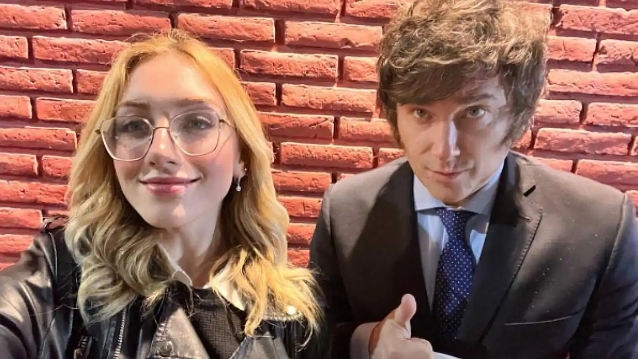 María Eugenia Rolón y Javier Milei.