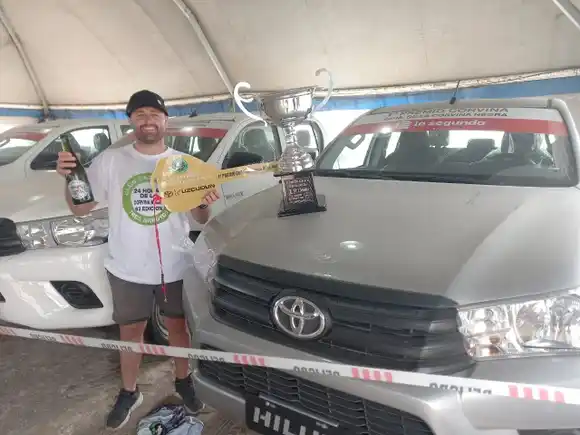 Las 24 horas de la Corvina Negra: un pescador de Lobería ganó la camioneta 4x4 en el tradicional torneo de Tres Arroyos