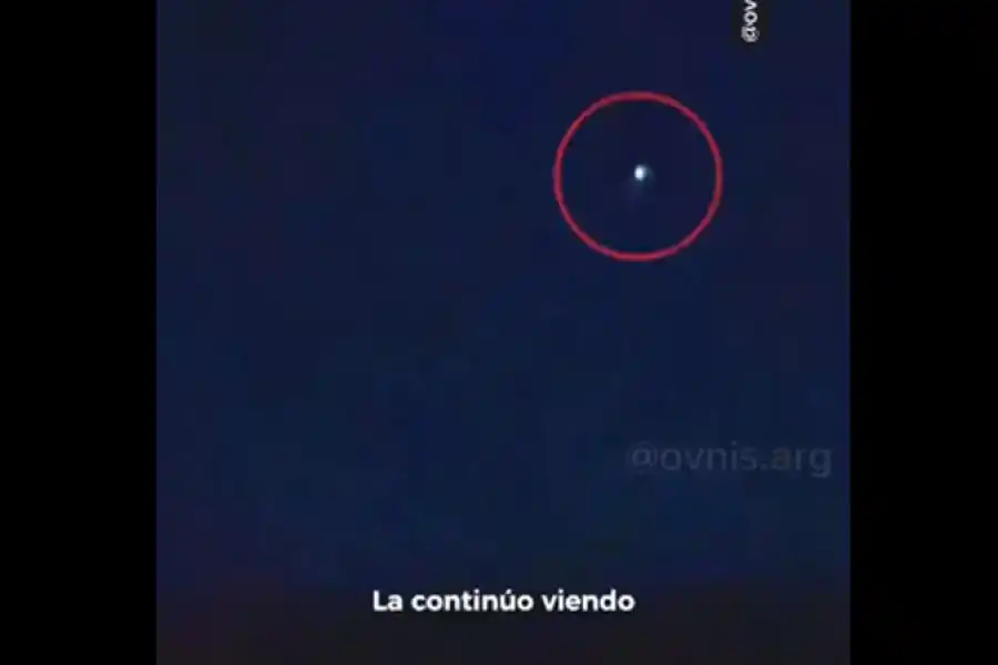 Captaron extrañas luces desde la torre de control del aeropuerto de Bariloche