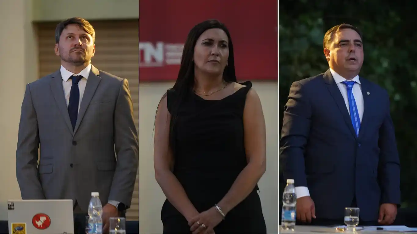 Marco Puricelli, Cecilia Roffé y Matías Beccaría.