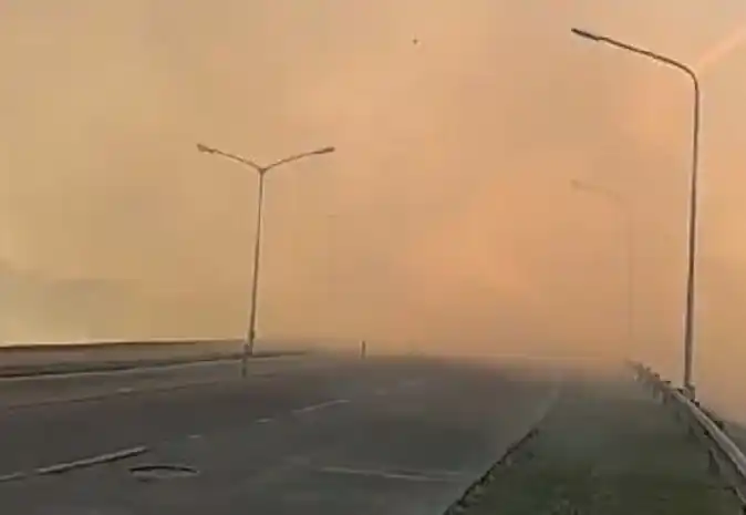 El humo de las islas llegó al Túnel Subfluvial y complicó el tránsito