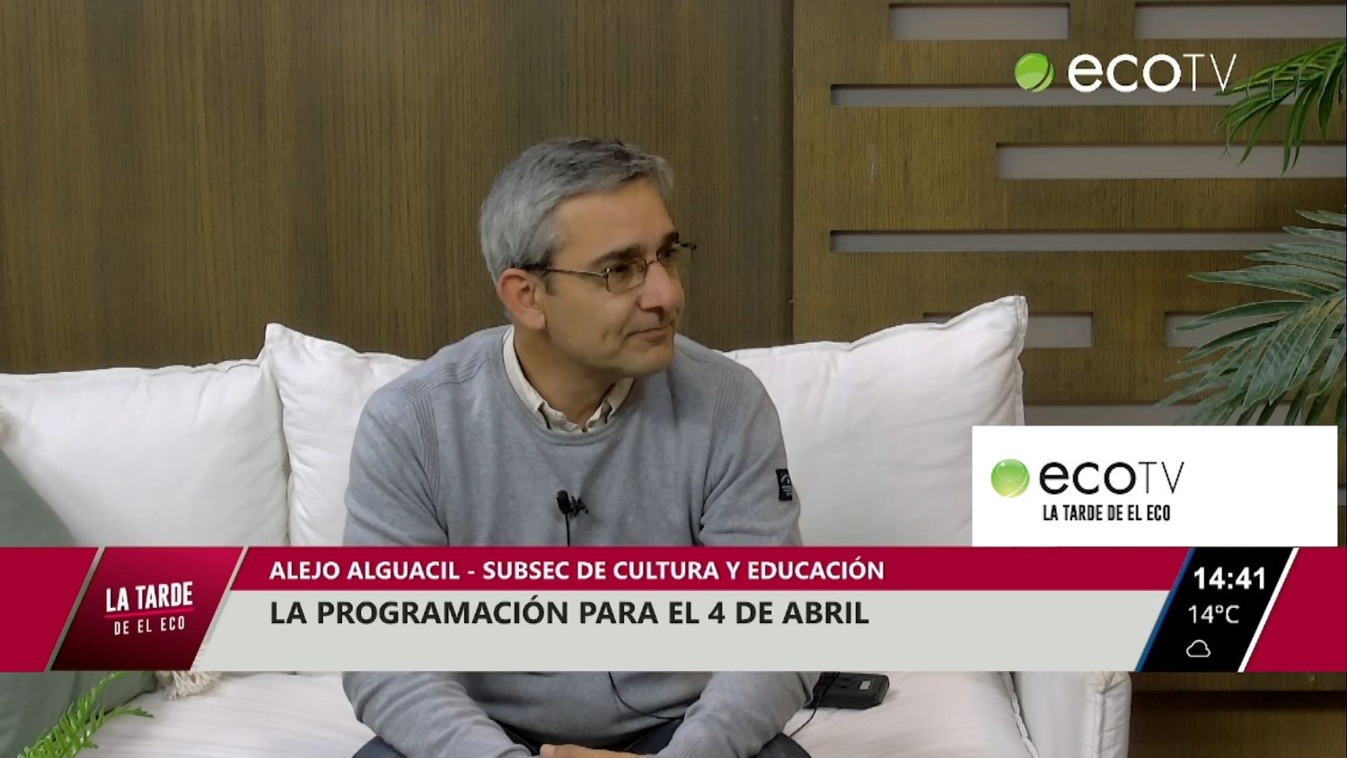 La programación para el 4 de Abril