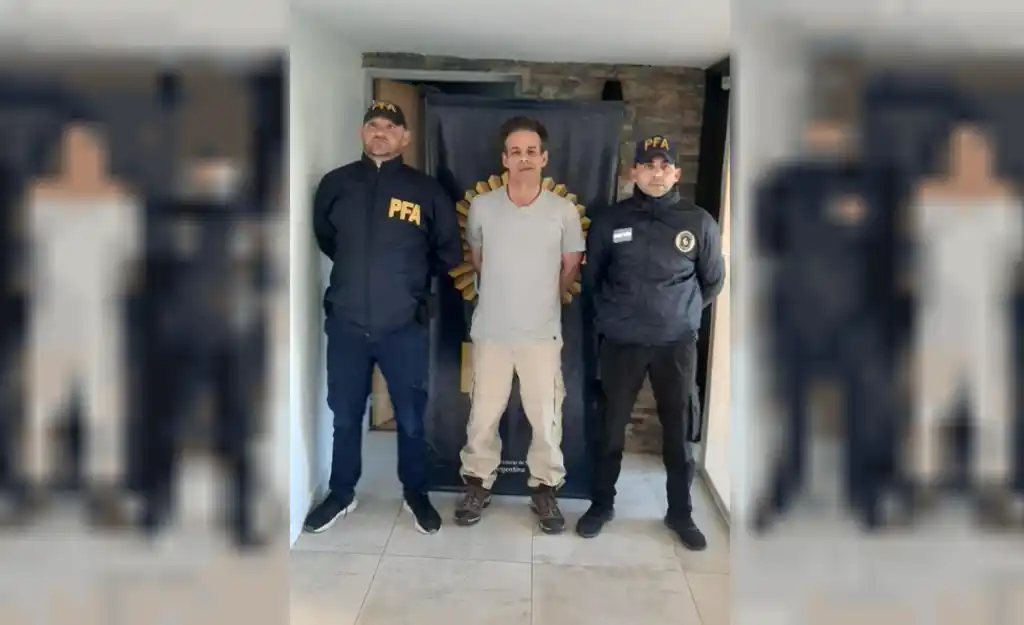 Fred Machado  detenido en Viedma por la Policía Federal