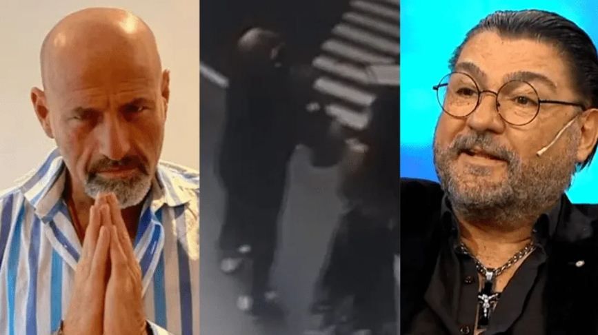 Apareció el video del ataque de Gustavo Sofovich a Fabio Cuggini: lo agarró por la espalda e intentó ahogarlo