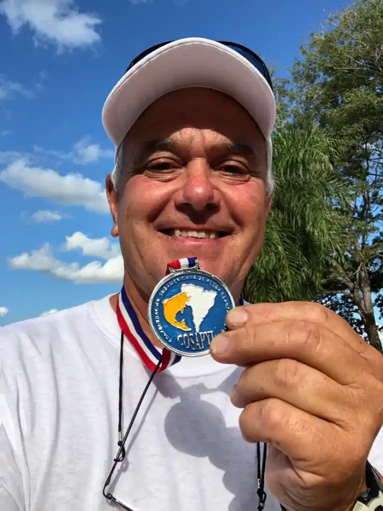 Martín Zubillaga se colgó la medalla de plata en el sudamericano de Paraguay