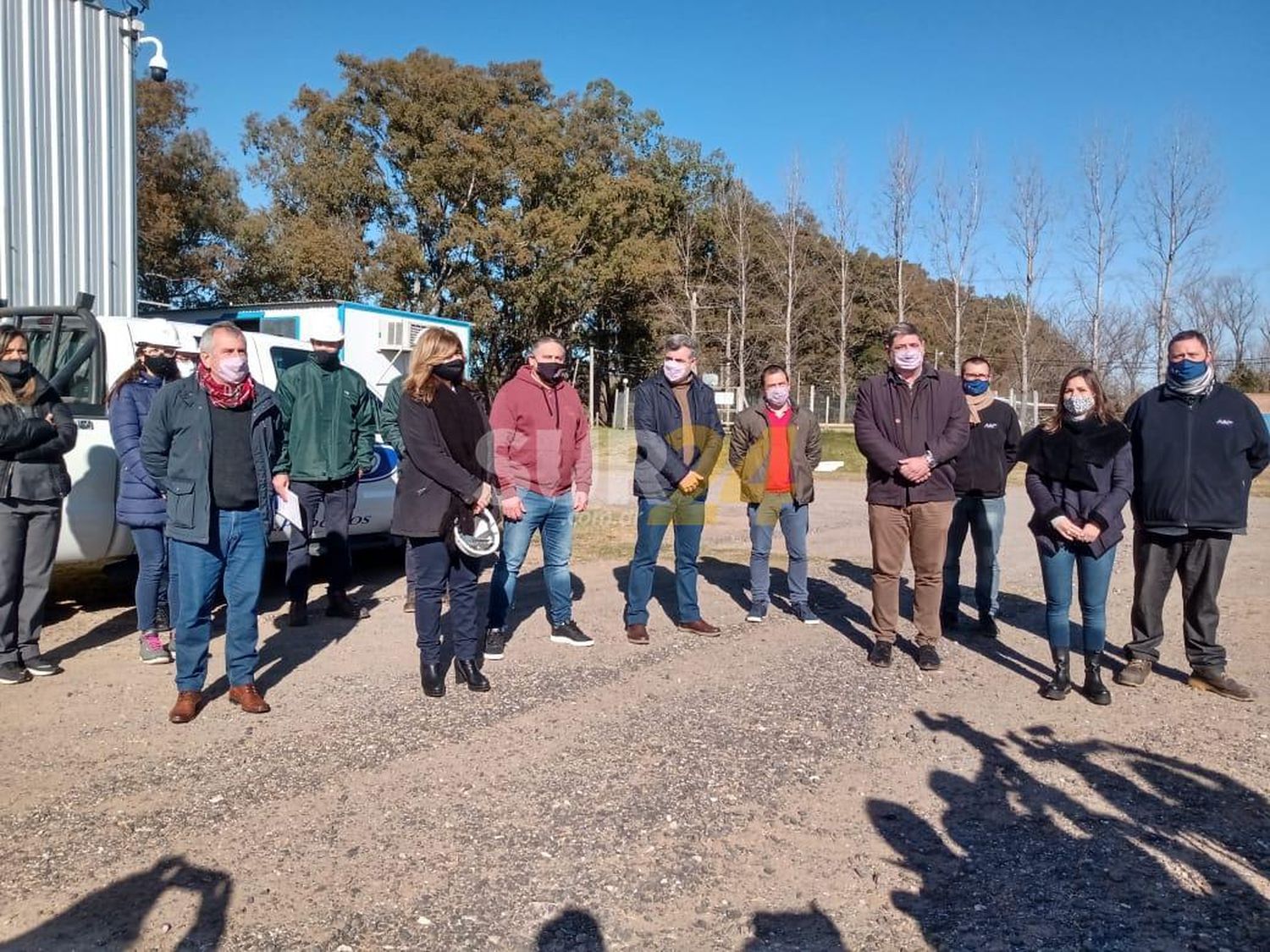 Comienzan las obras en la planta de agua potable de la Cooperativa de Obras Sanitarias