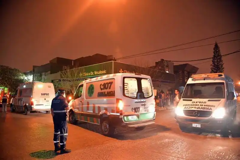 Incendio en la Clínica Vrsalovic: 40 
pacientes evacuados y daños materiales