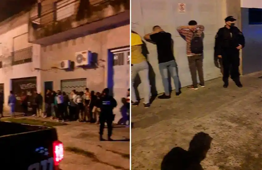 Desarticularon tres fiestas clandestinas en distintos puntos de Rosario este fin de semana, hubo detenidos y autos secuestrados