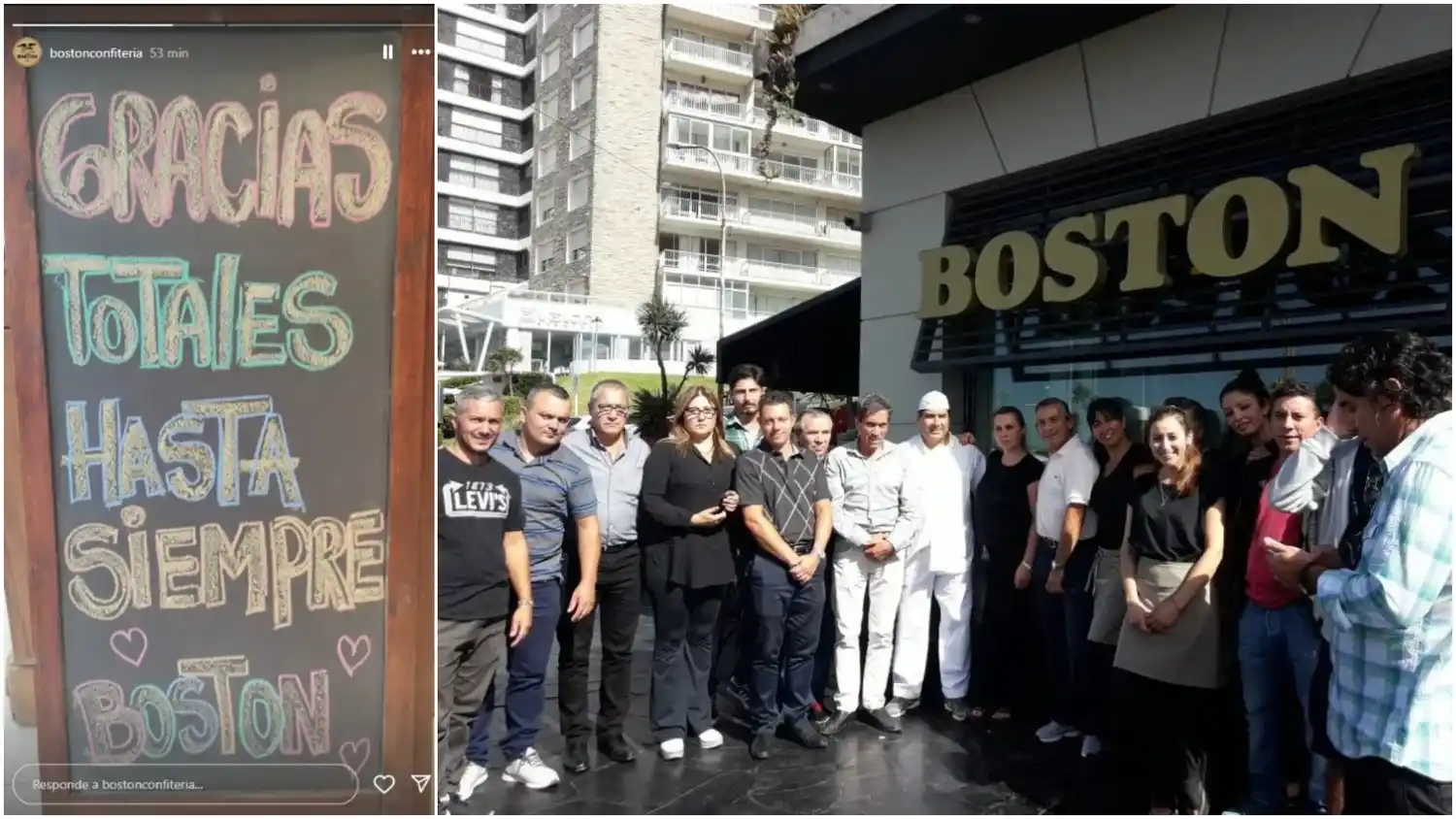 Los trabajadores agradecieron el apoyo de los clientes en redes sociales.