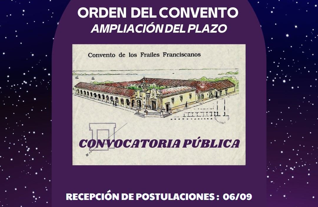Ampliaron el plazo para postular candidatos para la Orden del Convento