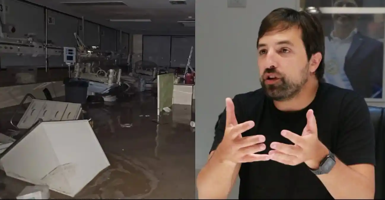 Nicolás Kreplak describió la situación en el Hospital Penna de Bahía Blanca.