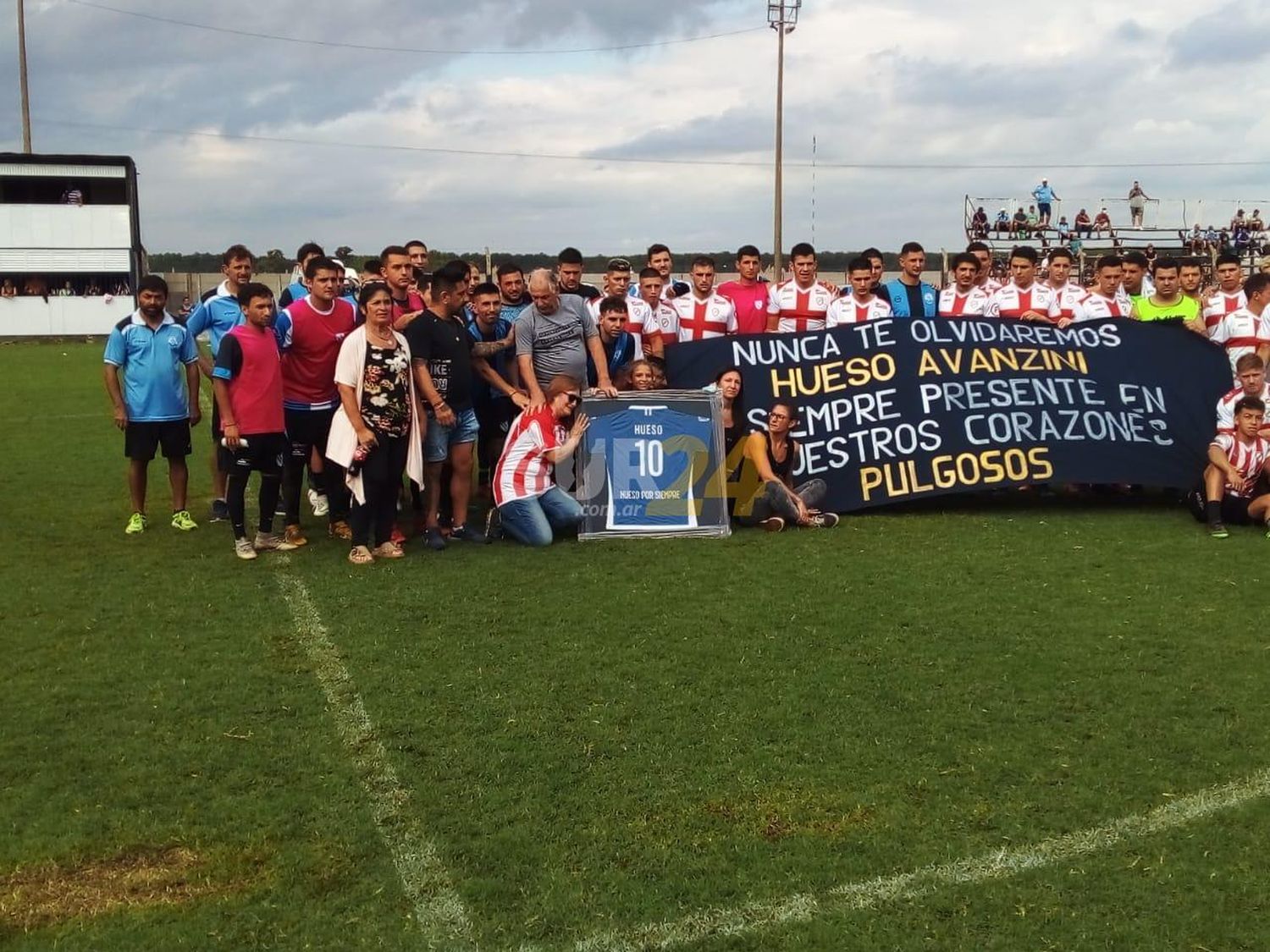 Emotivo homenaje al “Hueso” Avanzini en Juventud Pueyrredón