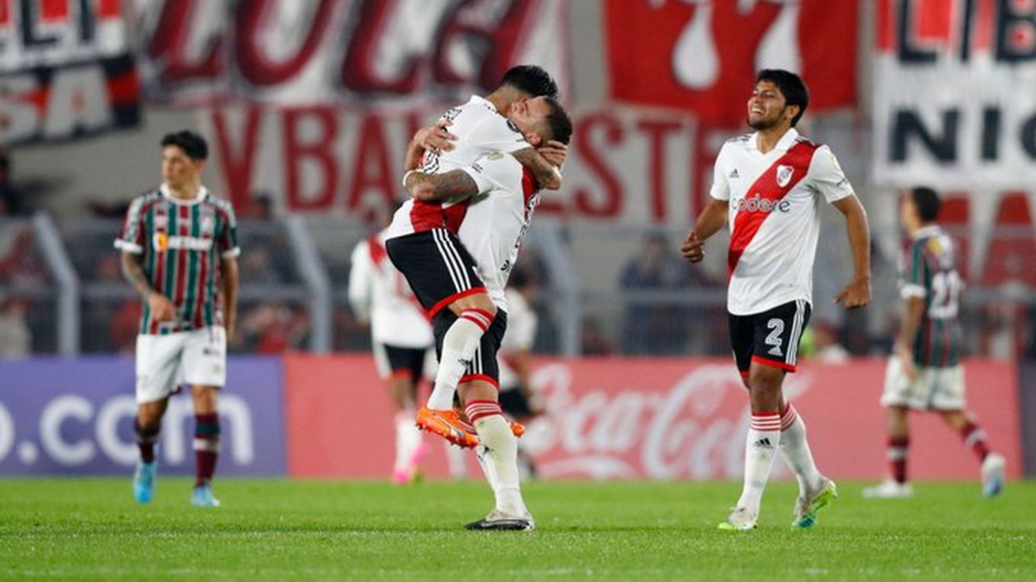 River se quedó con un triunfazo ante Fluminense y respira, en la Copa Libertadores