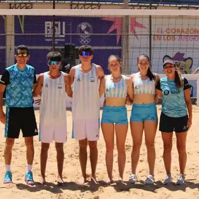 Vóley playa: el gualeyo Bastián Constantino aseguró plata y va por el título sudamericano