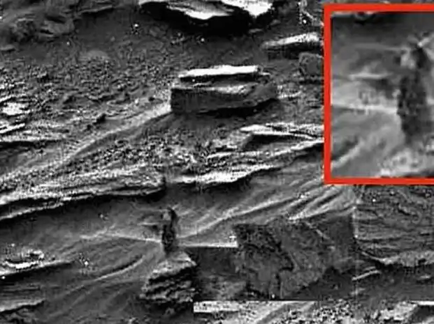Una foto de la Nasa revela la imagen de una mujer caminando sobre la superficie de Marte