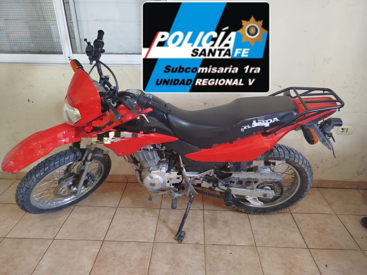 Requisa positiva derivó en el secuestro de una moto y la detención de un masculino