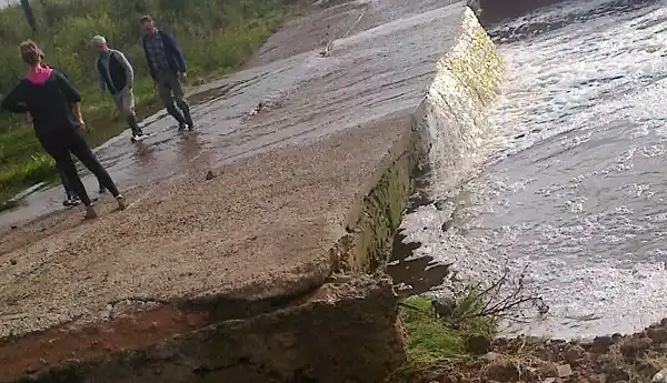 Larroque e Irazusta, las localidades más afectadas por el fuerte temporal